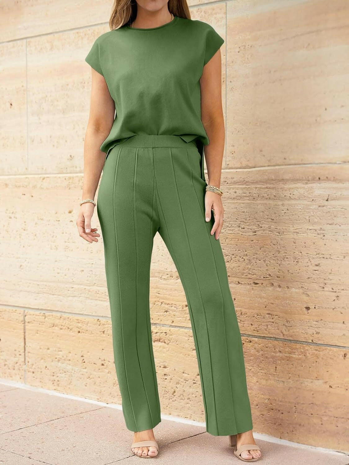 Best of Both Worlds Top and Pants Knit Set