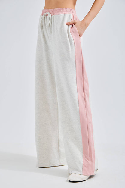 J.Her Washed Contrast Side Spring Lounge pants