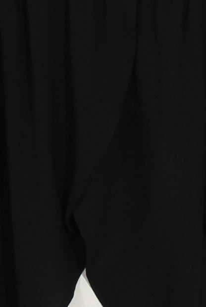 Black Bardot Split Back Dipped Hem Top - Cici