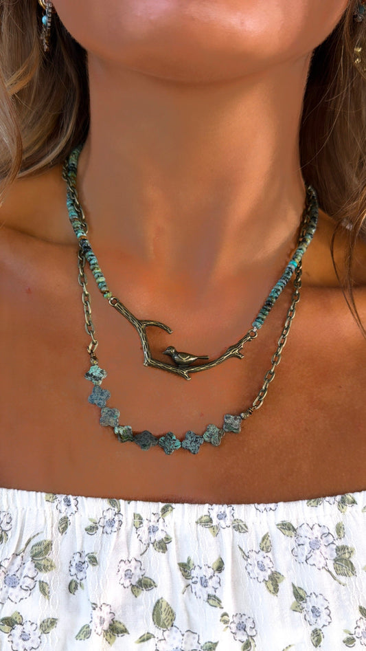 Braelyn Necklace, Turquoise
