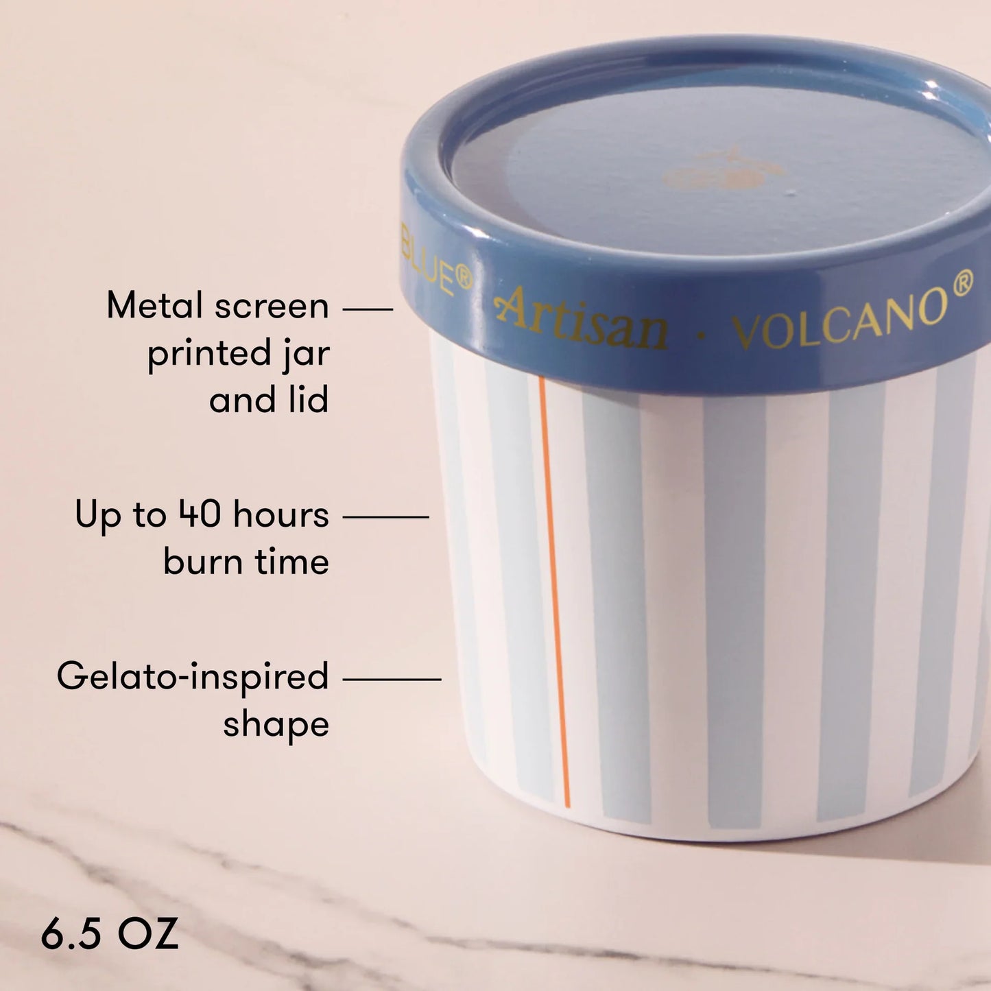 Volcano Caffe Capri Gelato Cup Candle
