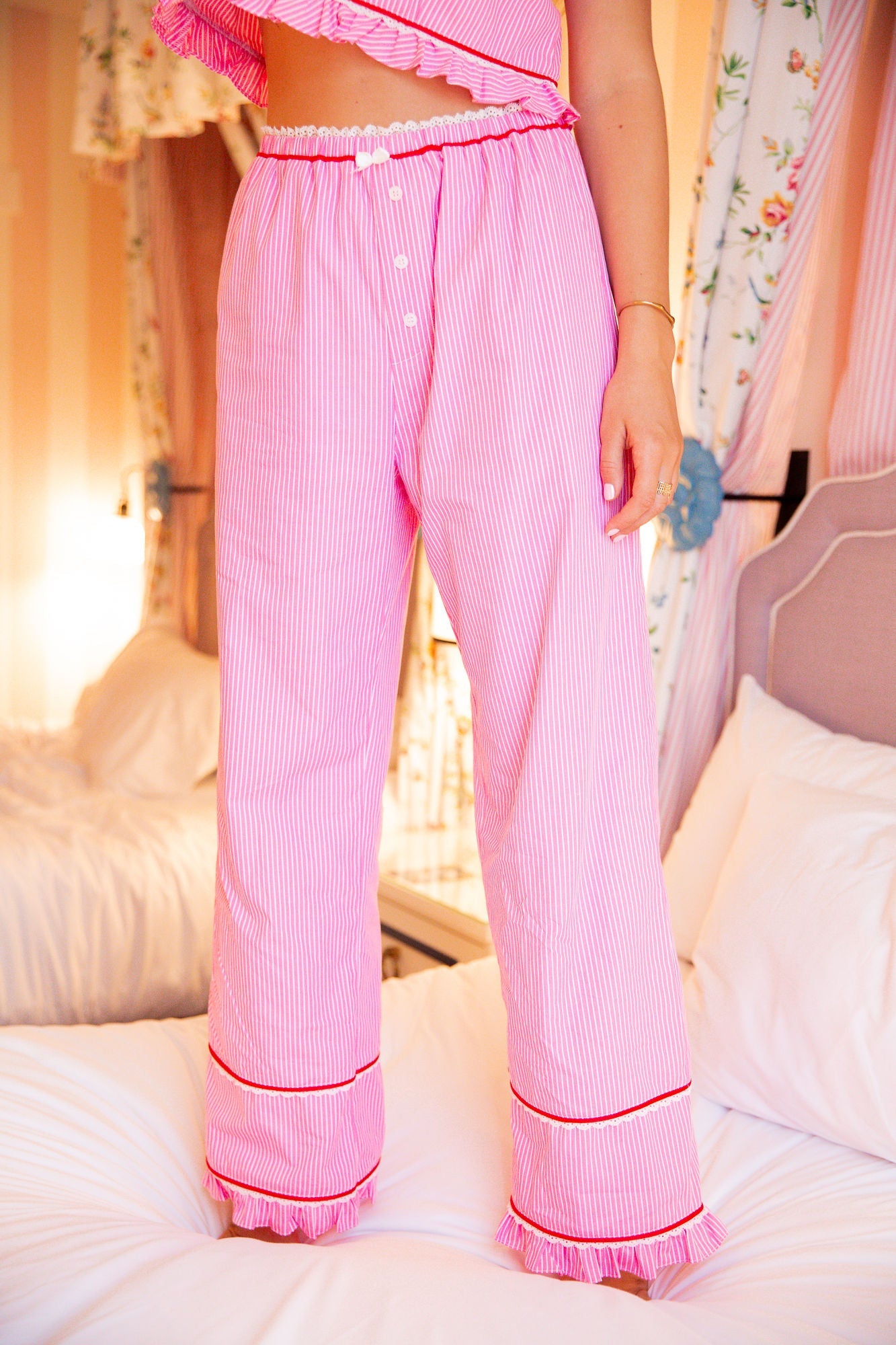 Classic Benny Pajama Pant - Hampton Pink Stripe