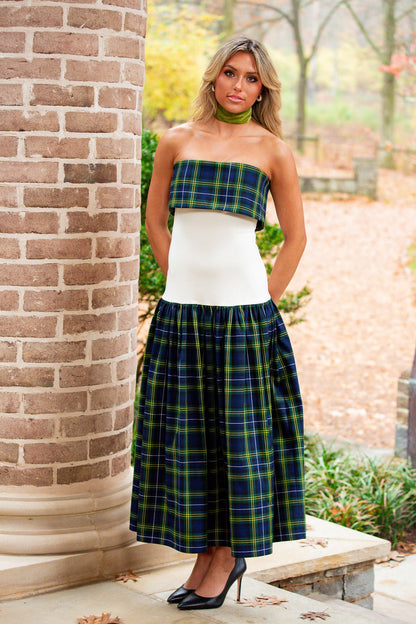 Evergreen Midi Dress - Macleod Tartan