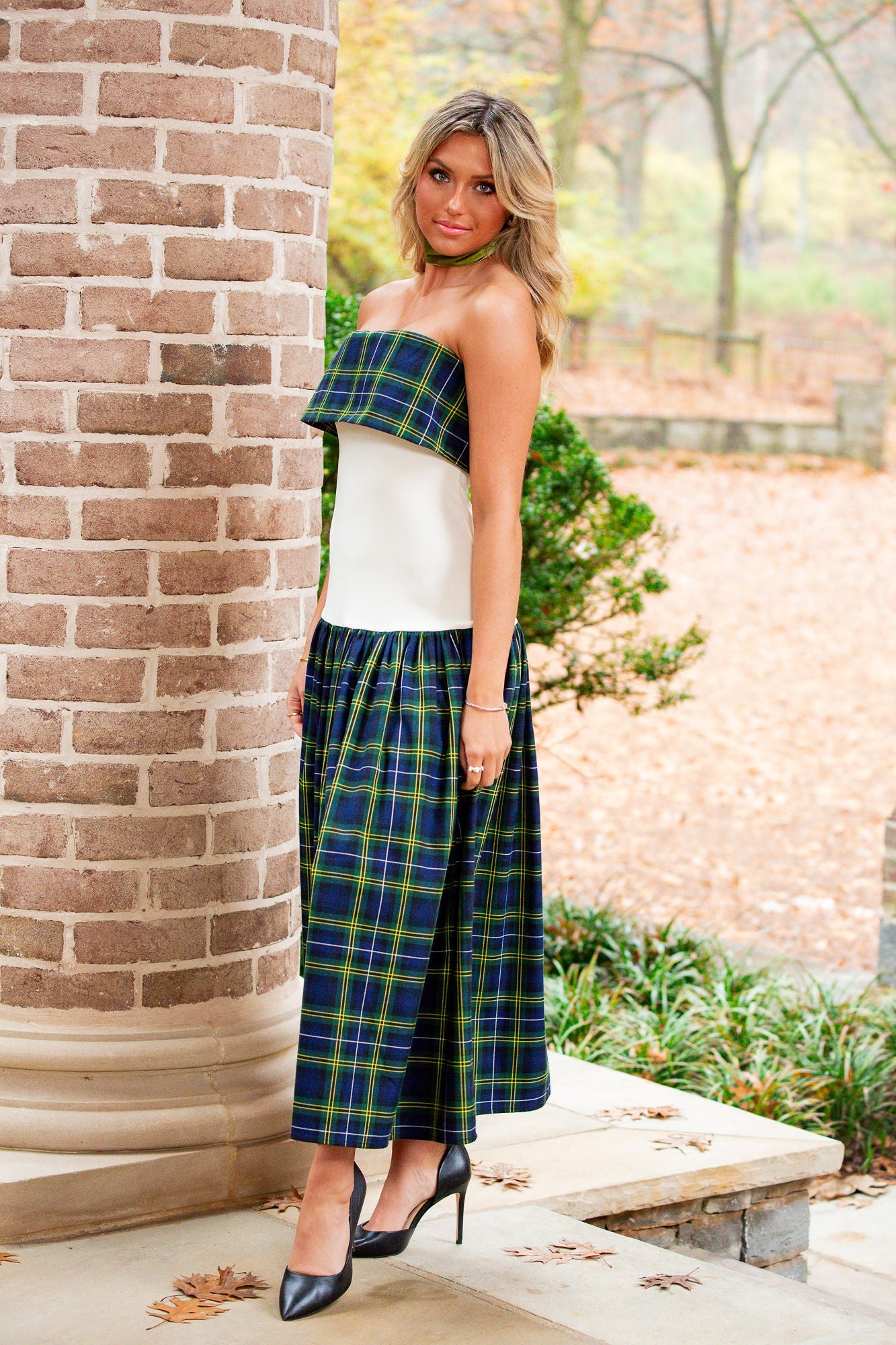 Evergreen Midi Dress - Macleod Tartan
