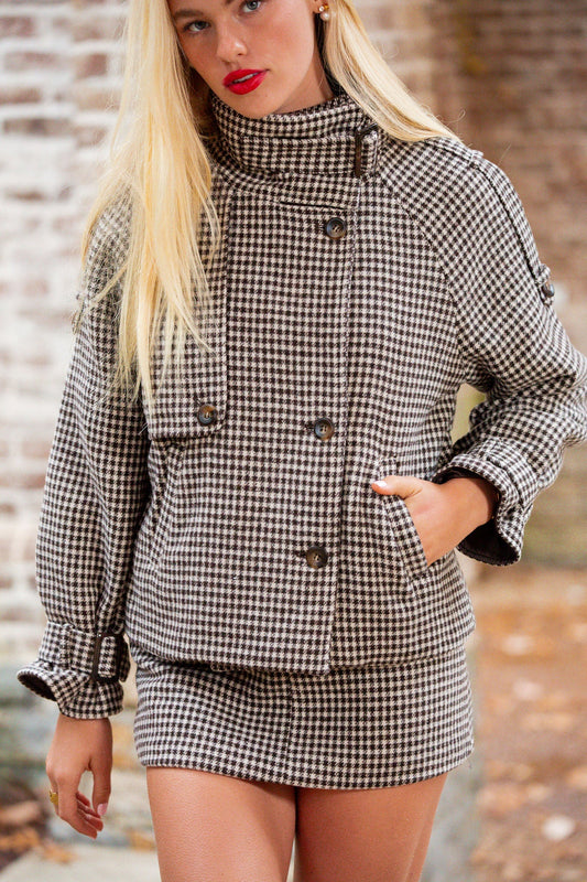 Arthur Coat - Mocha Plaid