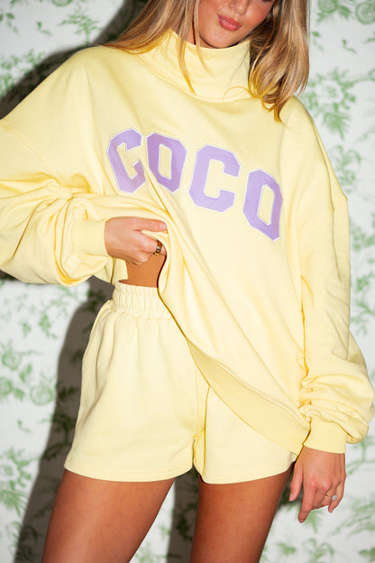 COCO Mockneck Sweatshirt - Buttercup