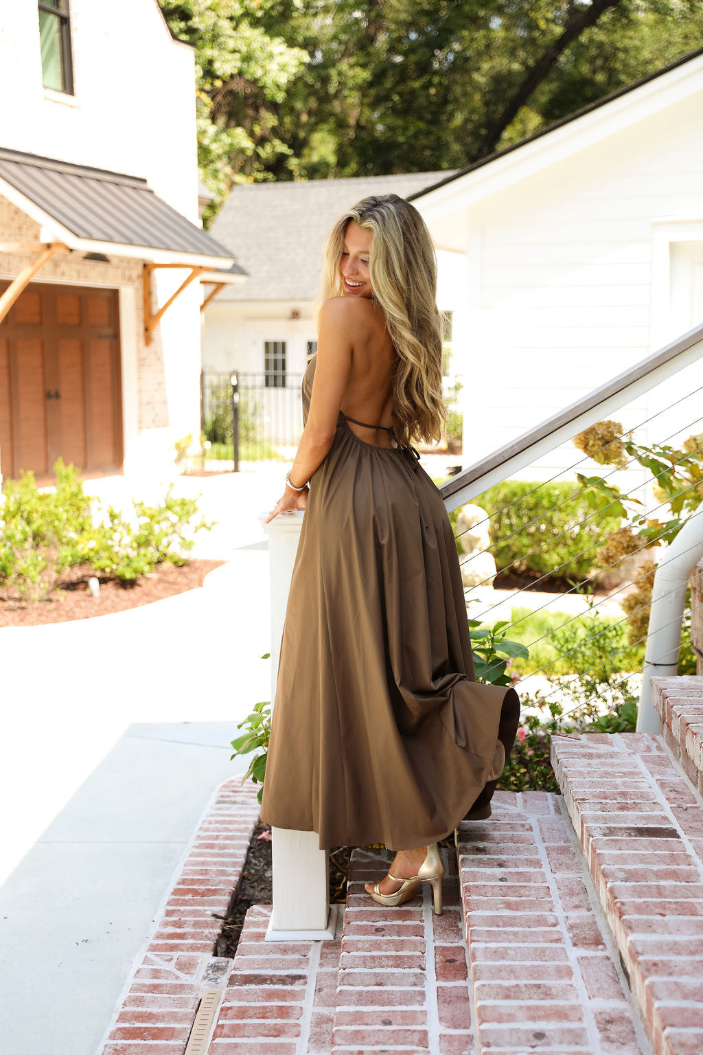 Hollis Halter Dress - Mocha