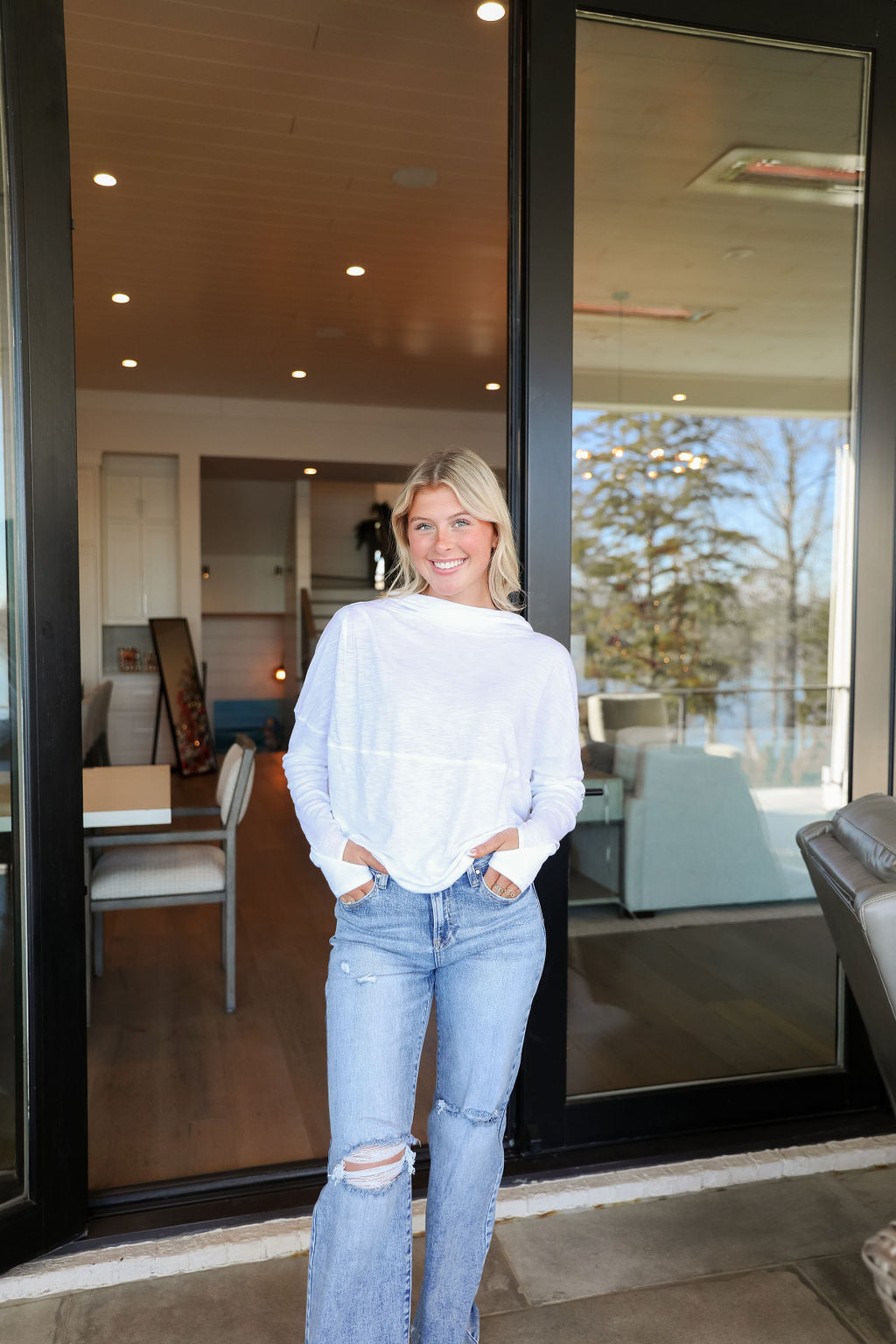Freestyle Layer  - White FREE PEOPLE