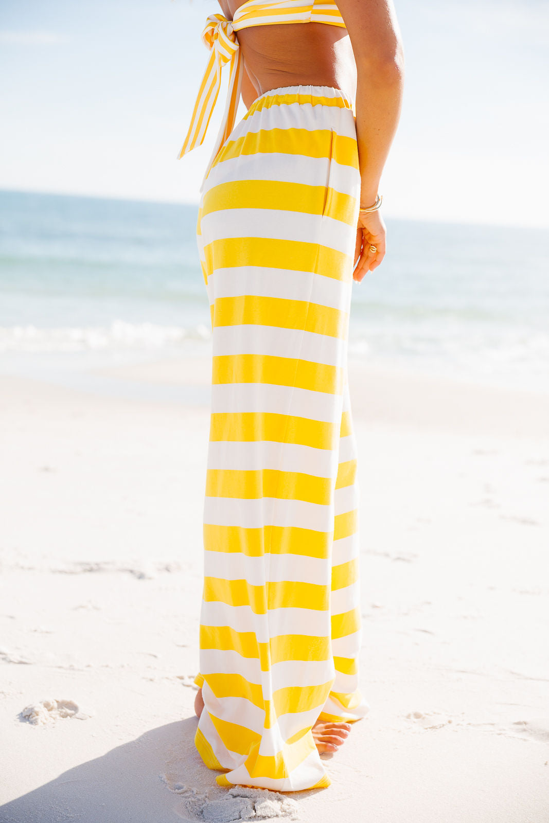 Bold Stripe Wide Leg - Sunbeam