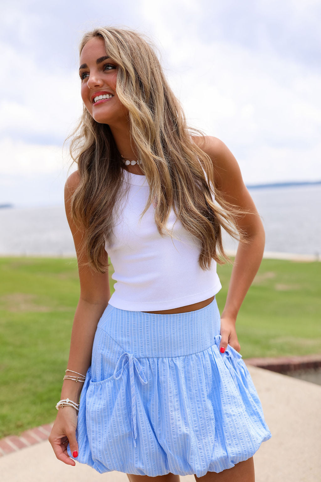 Bluebell Mini Skirt - Blue
