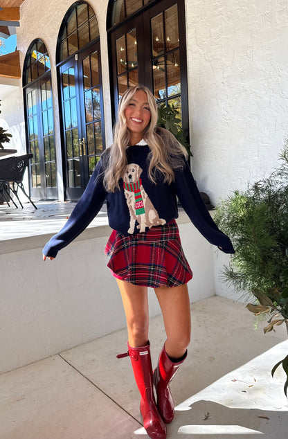 Full Of Cheer Skort - Red