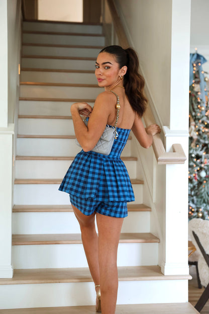 Lu Lu Top - Blue Check