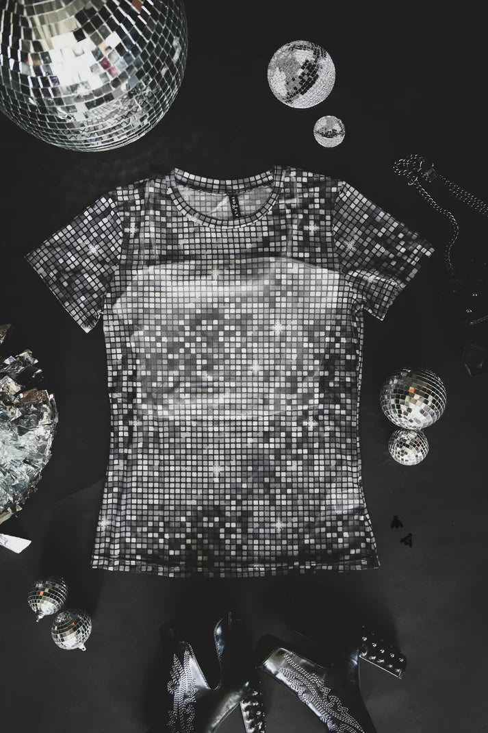 Dolly Disco Mesh Top