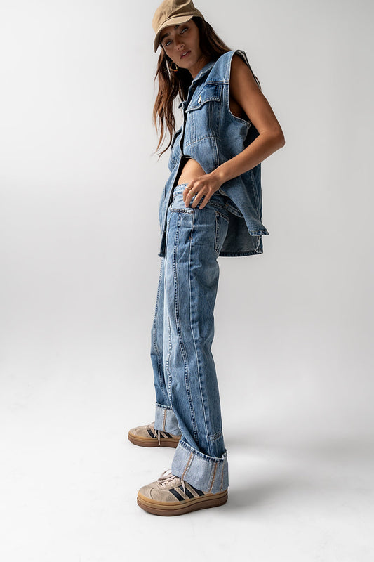 Amina Relaxed Wide Leg Jeans - FINAL SALE