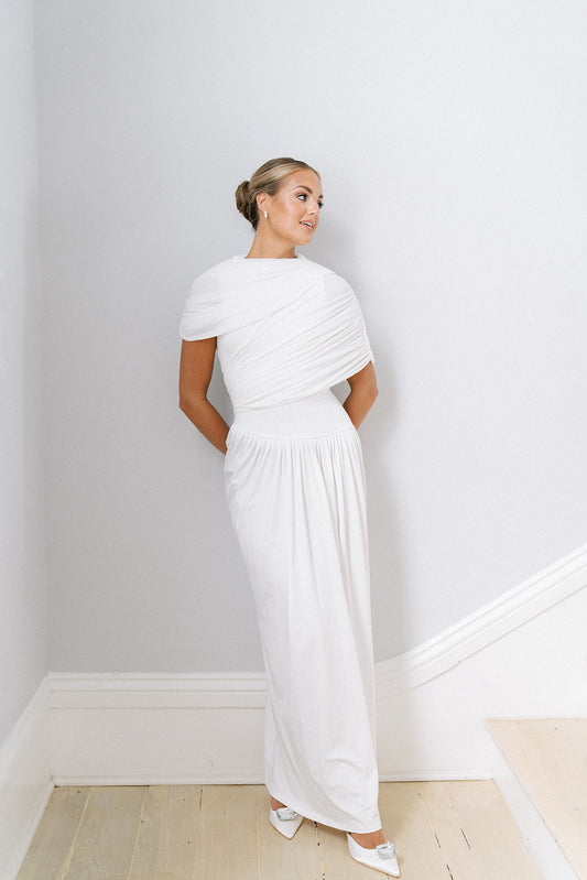 Hepburn Gown - White