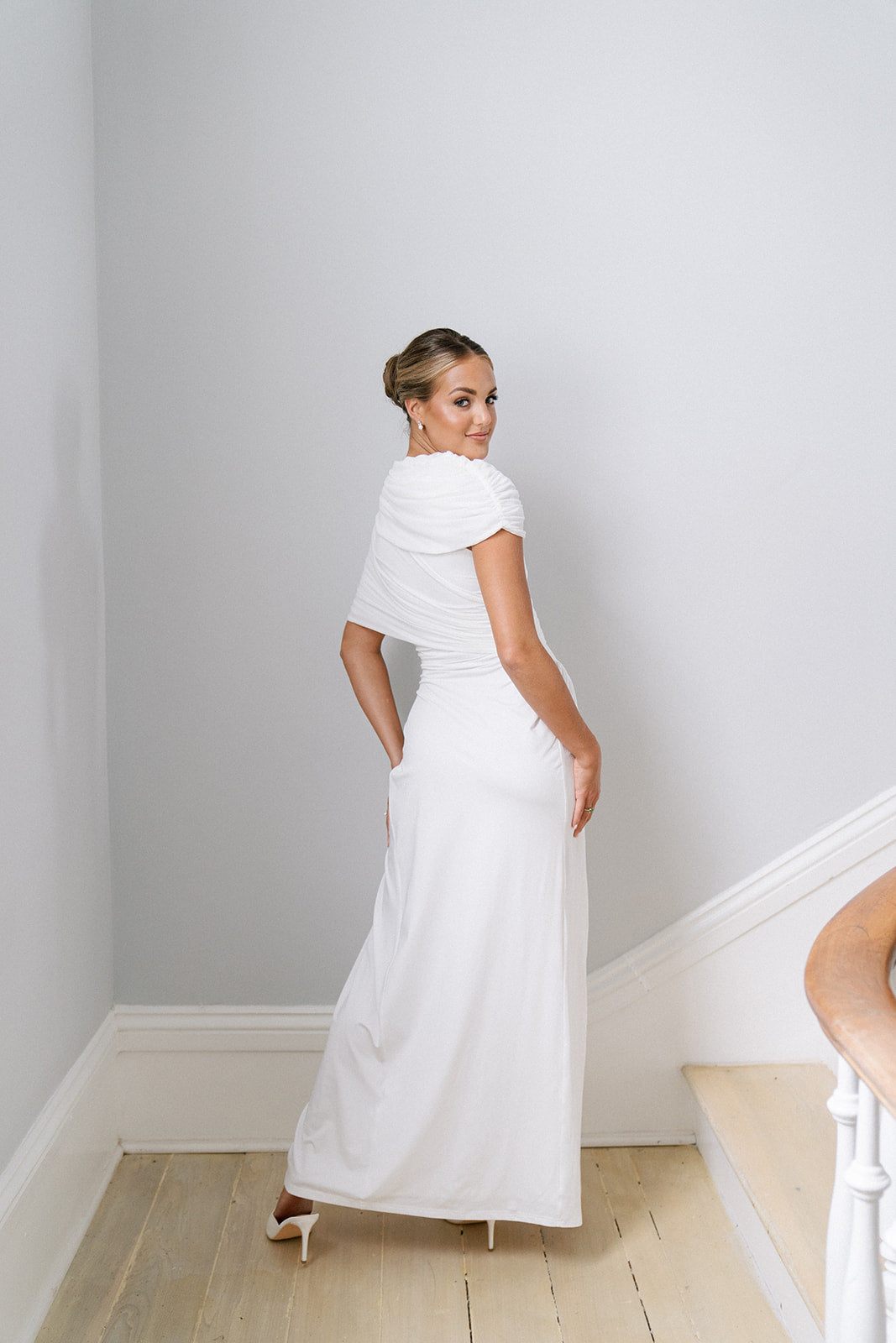 Hepburn Gown - White
