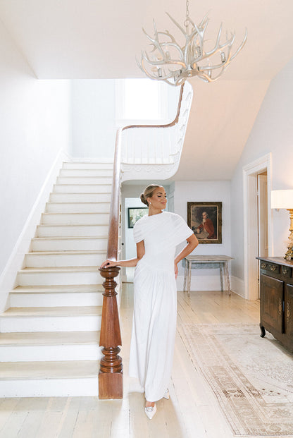 Hepburn Gown - White