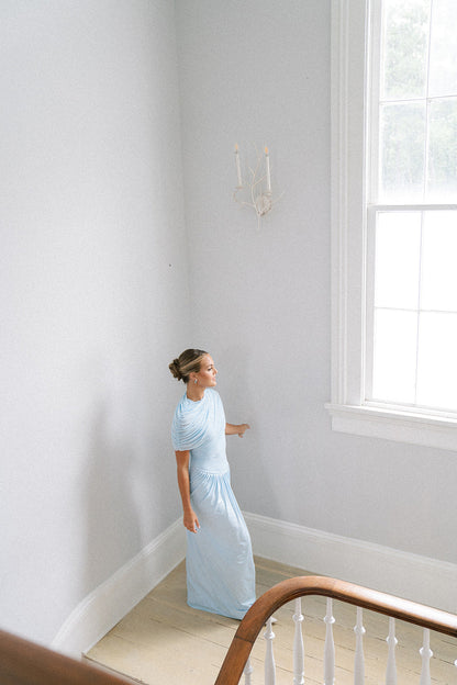 Hepburn Gown - Sky Blue