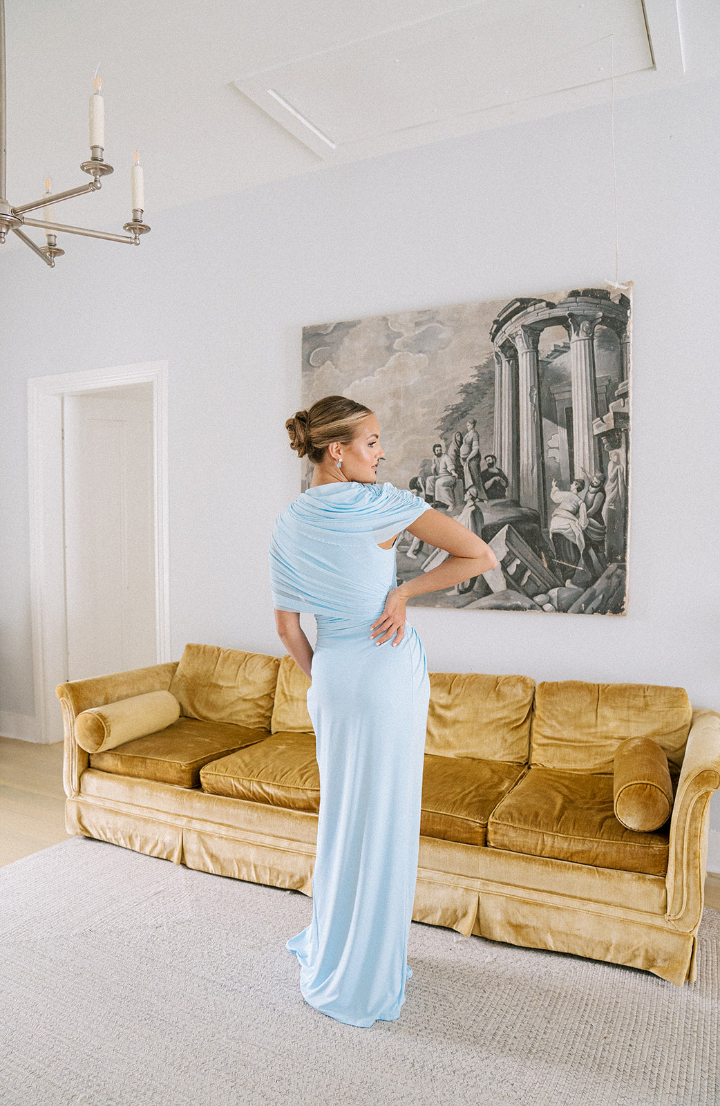 Hepburn Gown - Sky Blue