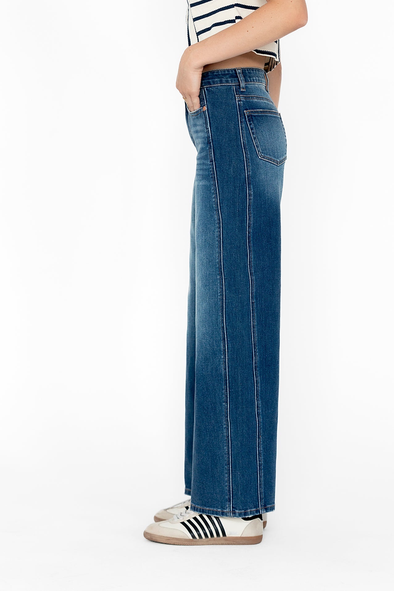 Eden Baggy Jeans in Dark Wash - FINAL SALE