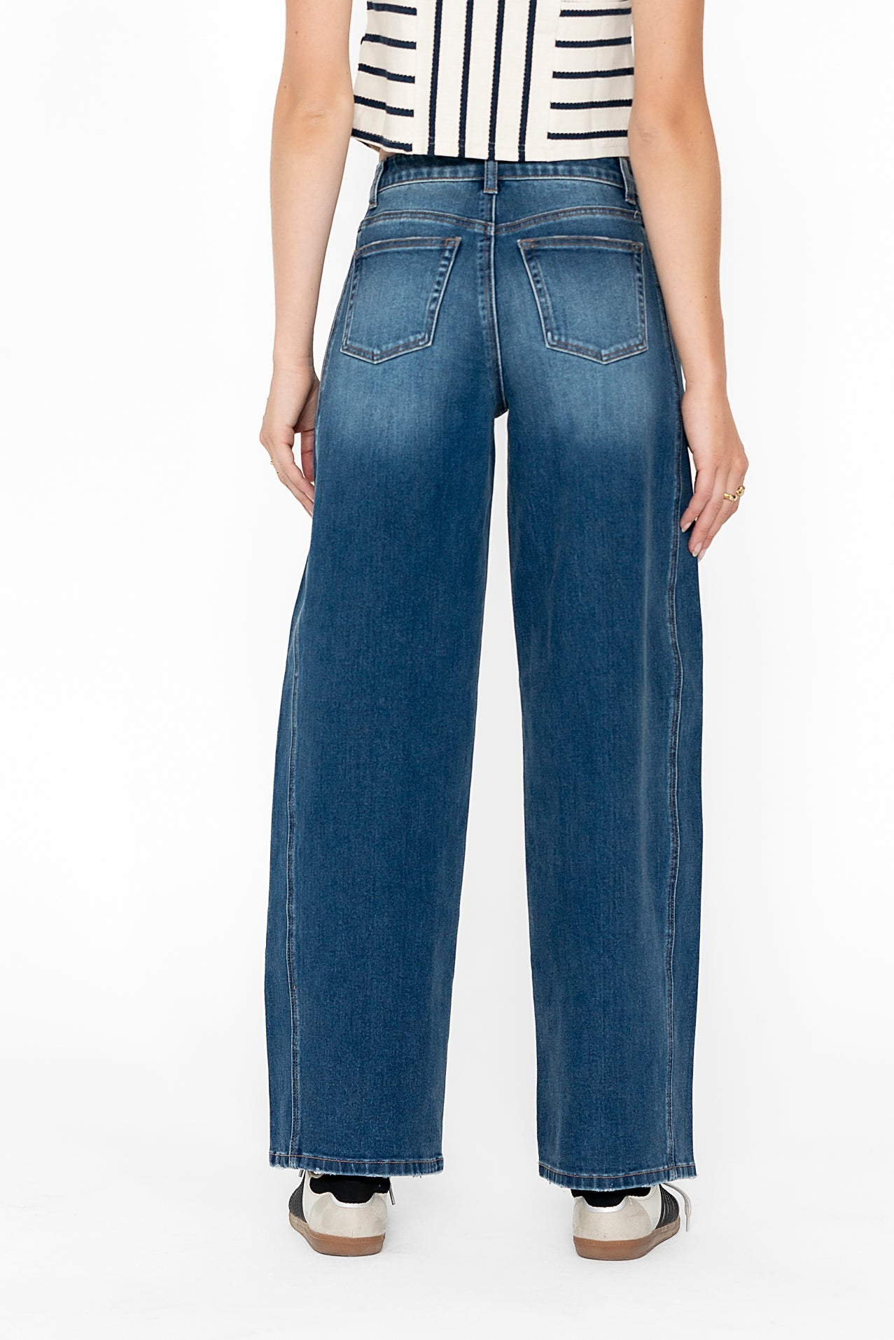 Eden Baggy Jeans in Dark Wash - FINAL SALE