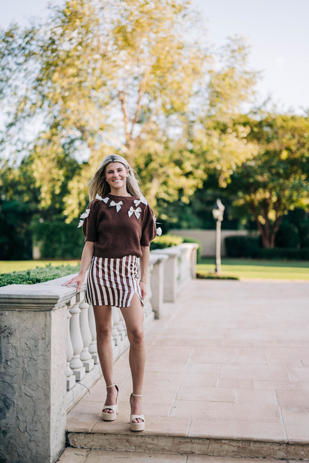 Lily Mini Skirt - Brown