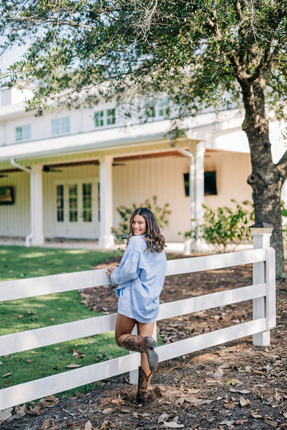 Happy Hour Top - Pearl Blue Combo FREE PEOPLE