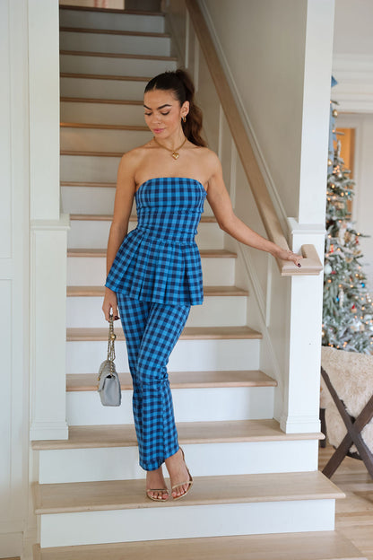 Lu Lu Pants - Blue Check