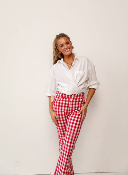 Coco Park Pants - Red Check