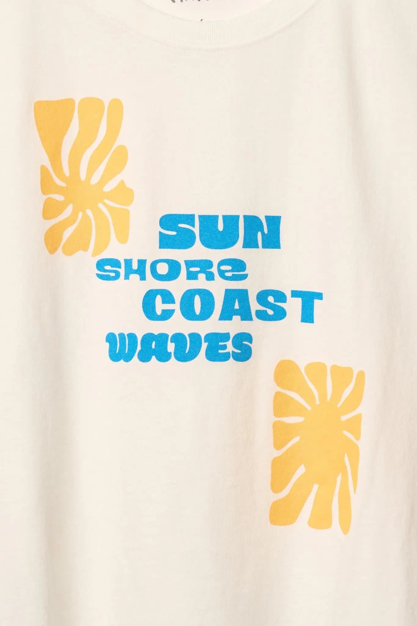 Sun Shore Coast Waves Sleeveless Graphic Tee