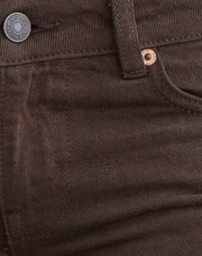 Extra Low Rise Flare Jeans in Dark Chocolate