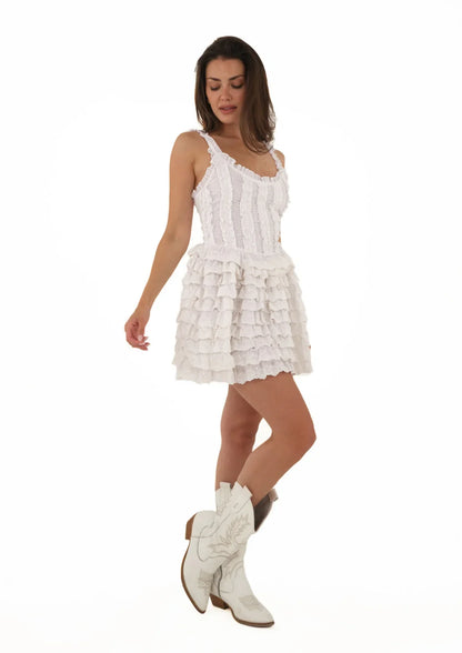 Genny Mini Dress - White