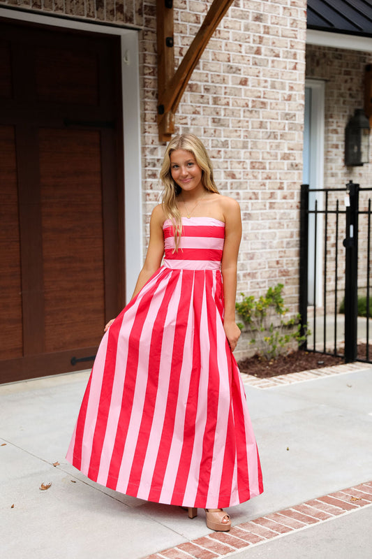 Hutcherson Dress - Red/Pink