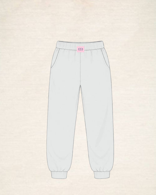 Cuffed Leg Sweatpants - Auburn Grey