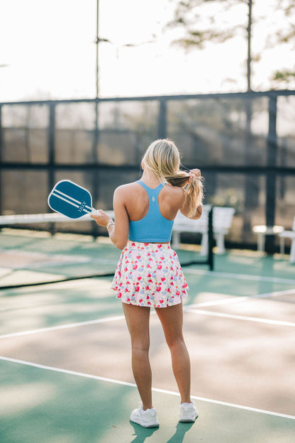 Free Throw Cropped Tank - Cobalt FREE PEOPLE