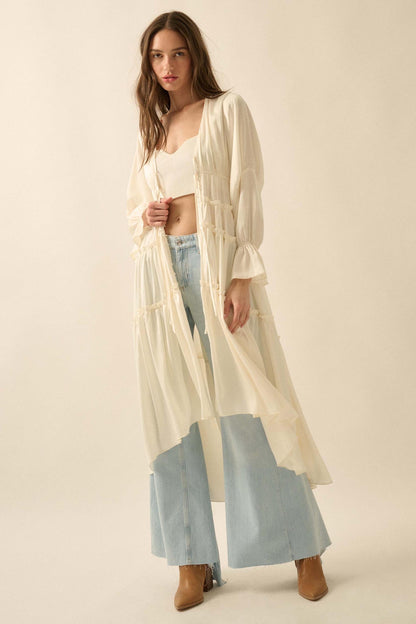 Sweet Juliet Ruffled High-Low Layering Midi Dress