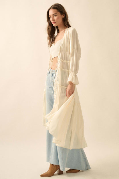 Sweet Juliet Ruffled High-Low Layering Midi Dress