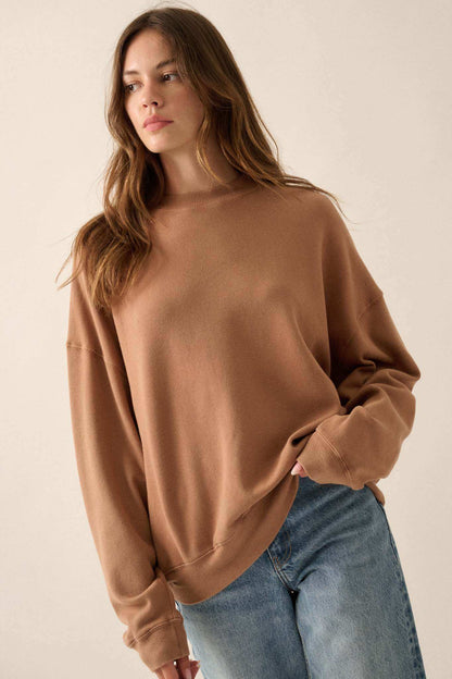 Stay Toasty Garment Dyed Thermal Pullover Top