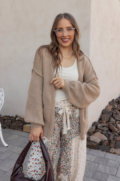 POL Boho Patchwork Crochet Wide-Leg Pants