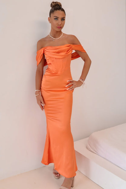 Grazia Formal Dress - Orange