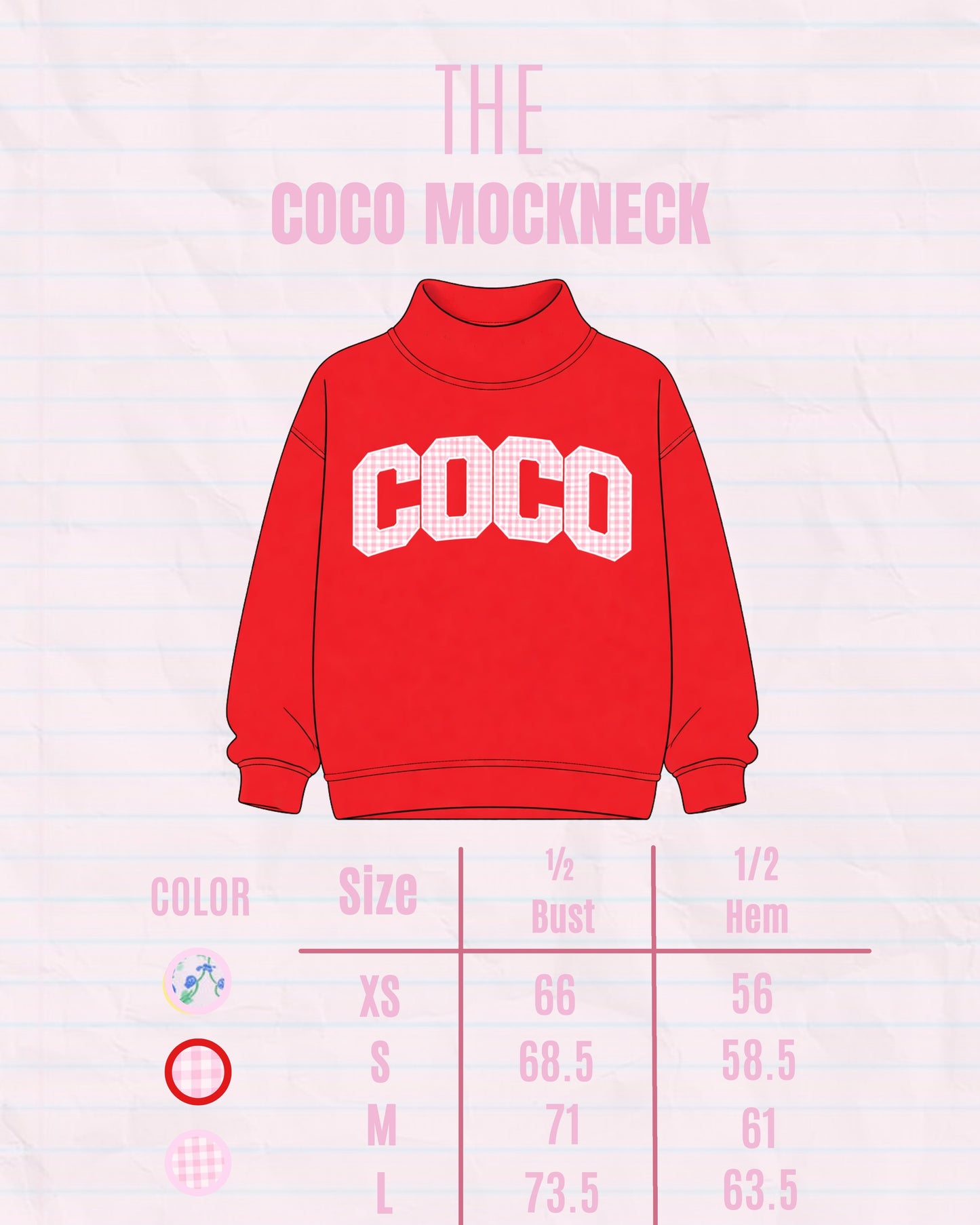 Coco Mockneck - Pink Floral