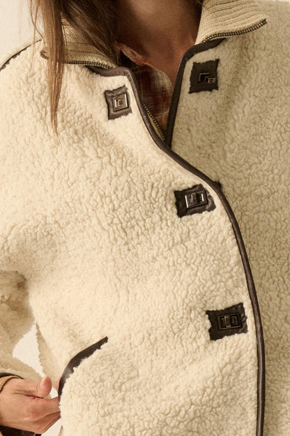 Tibetan Trail Sherpa Fleece Toggle Jacket