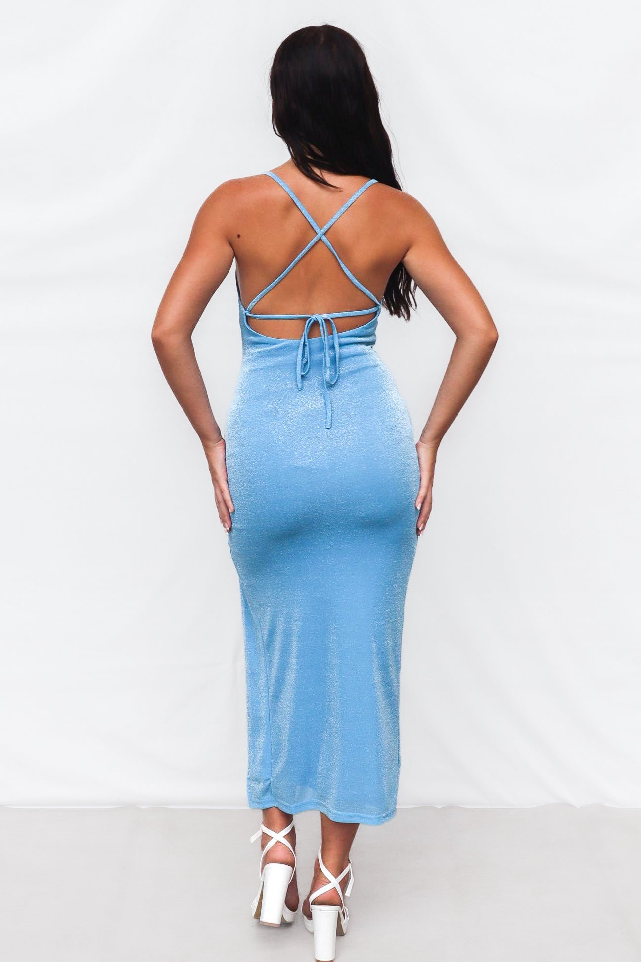 Jazz Midi Dress - Blue