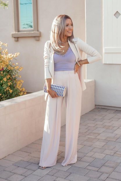 Drive You Mad Ribbed Wide Leg Pants | 6 Colors
