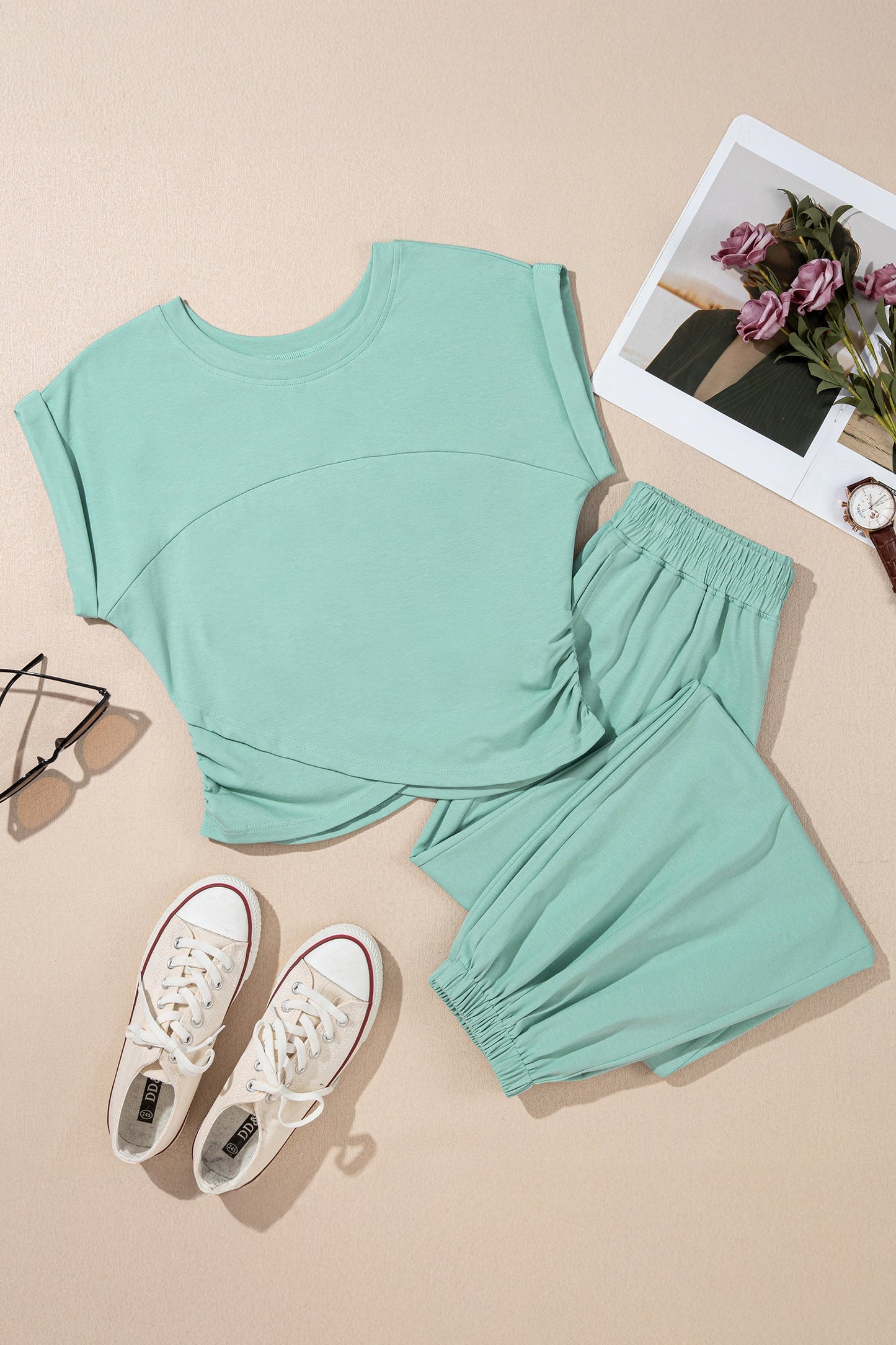 Butter Bliss Cropped Lounge Set