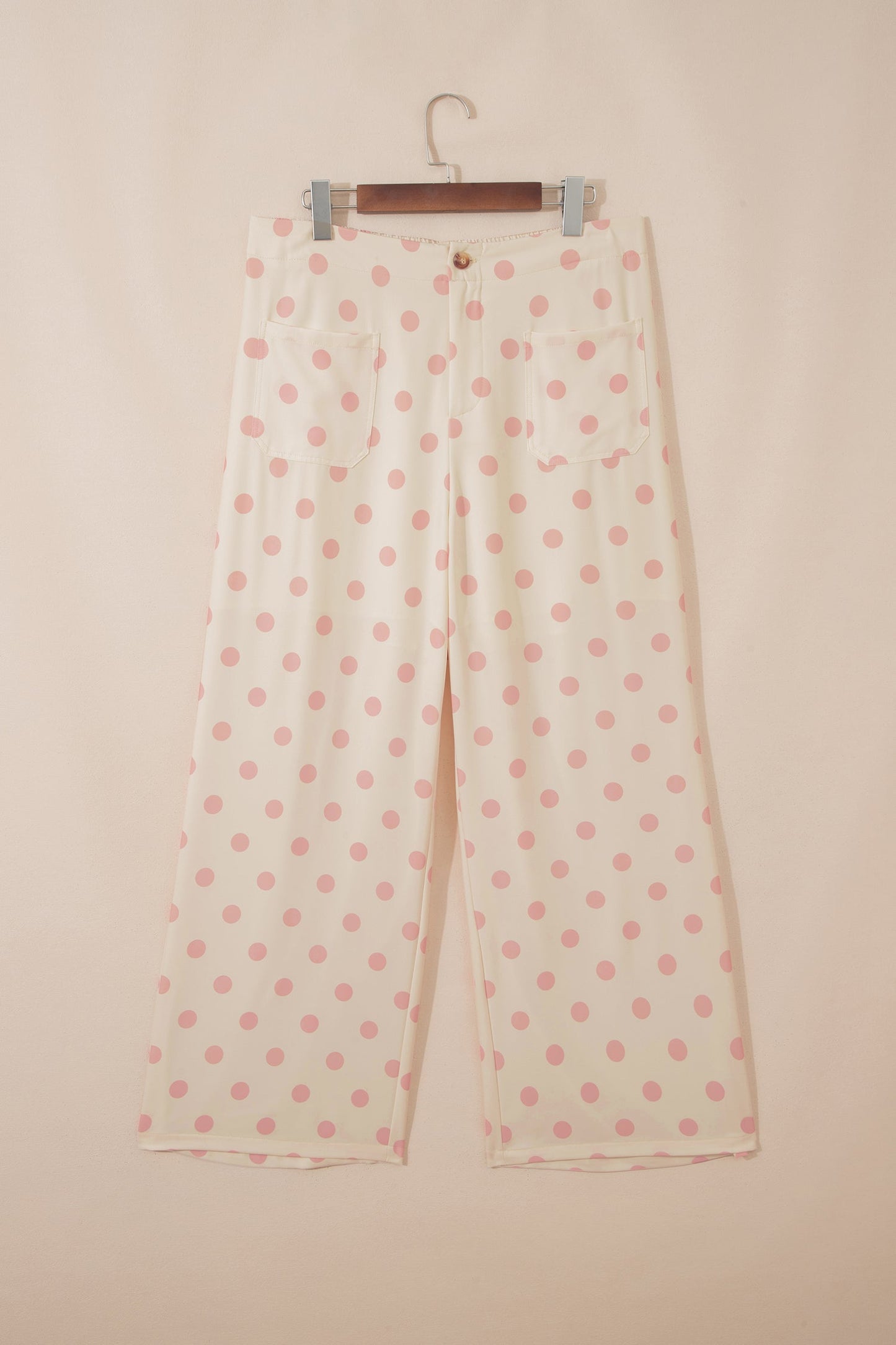 Parisian Charm Polka Dot Straight Leg Pants