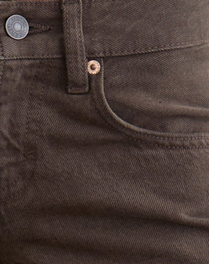 Low Rise Parallel Jeans in Dark Chocolate
