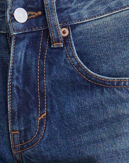 Low Rise Roomy Jeans in Mid Blue Tint
