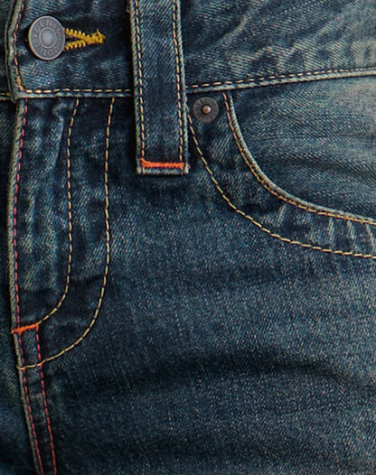 Low Rise Twisted Seam Jeans in Dirty Green
