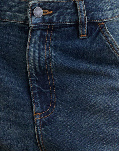Low Rise Cinch Twisted Seam Jean in Dirty Green